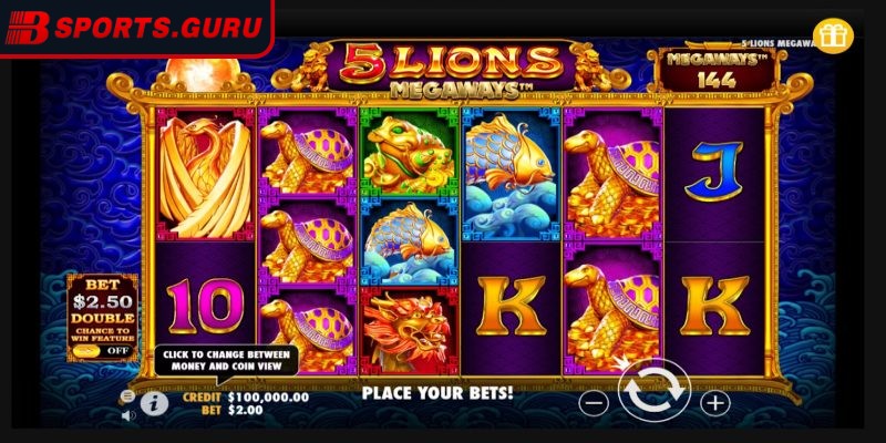 5 chú Sư Tử Megaways gây ấn nhờ phong cách thiết kế rực rỡ